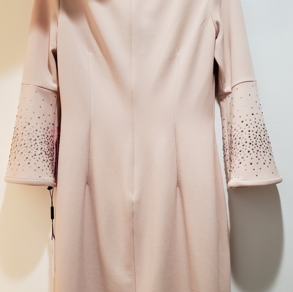 Rhinestone Covered Bell Sleeve Dress - Picture 3 of 4